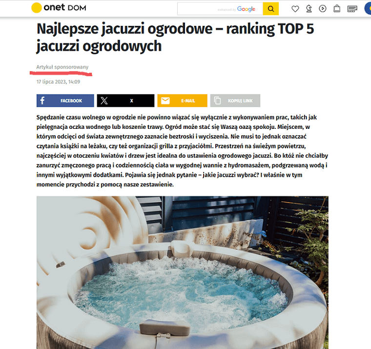 ranking jacuzzi ogrodowe - najlepsze - top porównanie