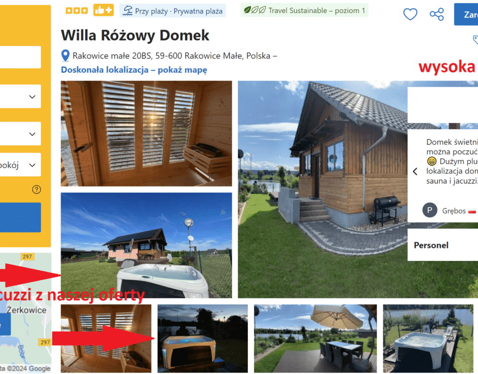 Willa Różowy Domek - booking, domek na wynajem z jacuzzi ogrodowym